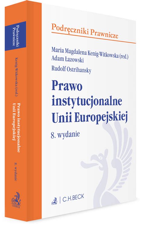 Prawo Instytucjonalne Unii Europejskiej Z Testami Online Wydanie