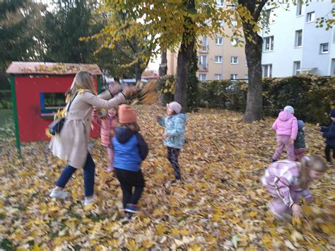 Jesienne Zabawy W Ogrodzie Publiczne Przedszkole Nr