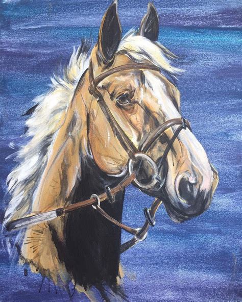 Palomino Painting By Kasia Bukowska Equineart Horseart