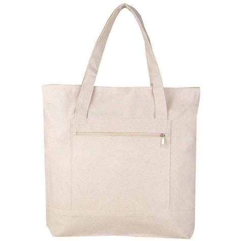 Canvas Tote Bags with Zipper & Wholesale Large Canvas Tote Bags ...