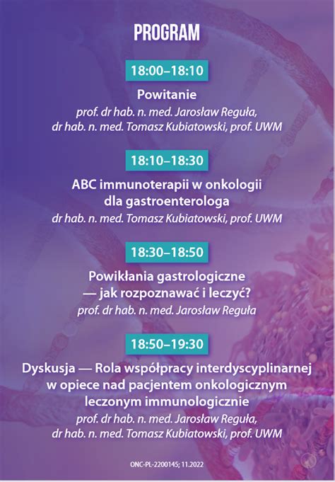 Kompleksowa Opieka Nad Pacjentem Onkologicznym Leczonym Immunologicznie