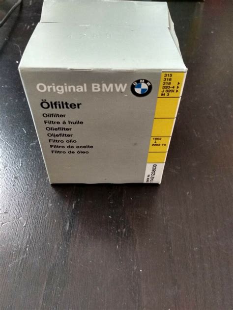 Bmw E10 E21 E30 E12 E28 M10 Oil Filter New Genuine 11421258039 Ebay