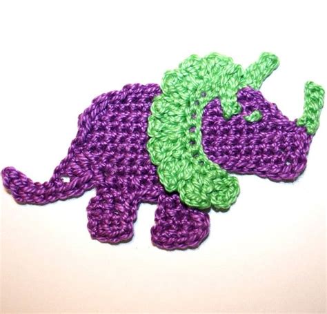 Crochet Dinosaur Crochet Dinosaur Applique Pattern Pictures Crochet