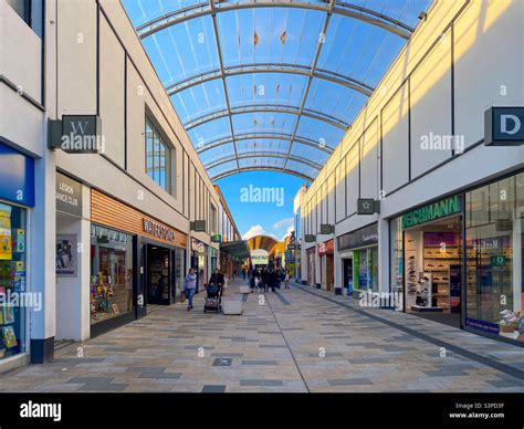 A View Along A Street On The Lexicon Shopping Centre In Bracknell Town