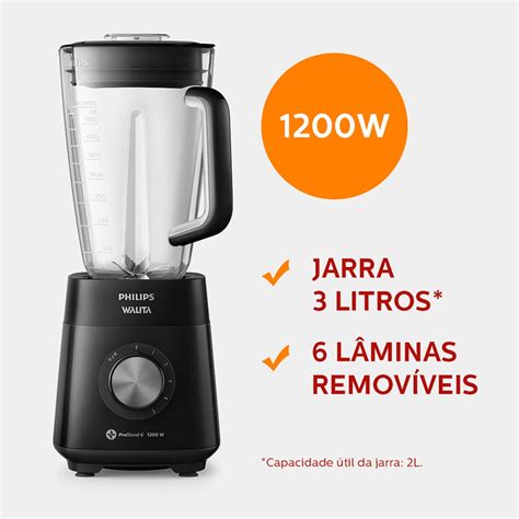 Liquidificador Philips Walita RI2240 Série 5000 Jarra San 1200w 5