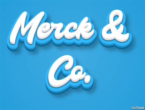 Merck Co Efecto De Texto Y Dise O De Logotipos Marca Textstudio