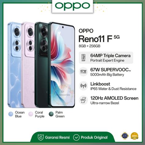 Jual OPPO RENO 11F 5G 8 256 GB LAYAR 120Hz AMOLED 64MP ULTRA CLEAR