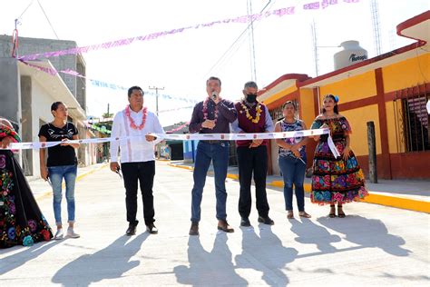 Inaugura Rutilio Escandón calles pavimentadas con concreto hidráulico