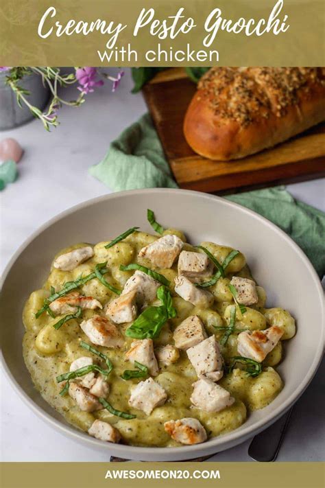 Creamy Pesto Gnocchi With Chicken Awesome On 20