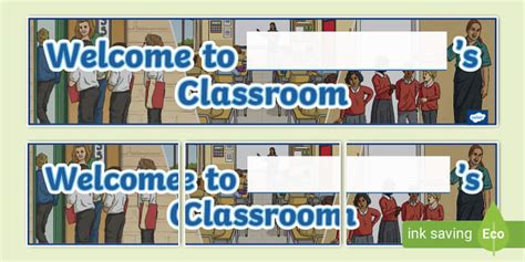 Welcome To Your Teachers Classroom Display Banner Twinkl