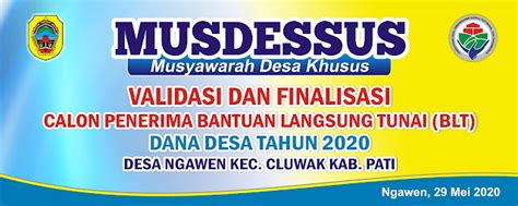 Contoh Banner Musyawarah Desa Khusus Musdessus Design Banner Pamflete