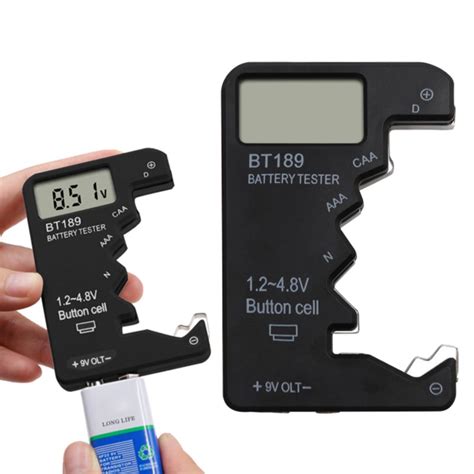 Elbeaqi Utility Tool Lcd Battery Tester Battery Capacity Detector Portable Digital Display