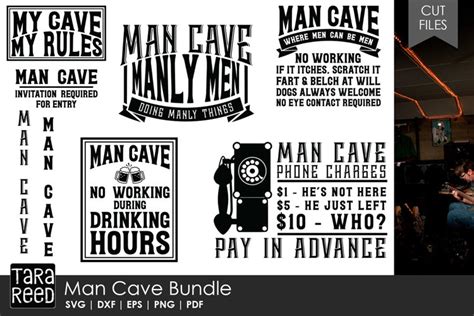 Man Cave SVG And Cut Files For Crafters