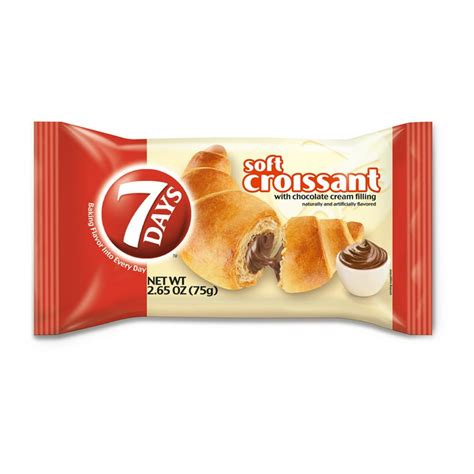 7 Days Soft Croissant, Chocolate, 2.65 Oz - Walmart.com - Walmart.com