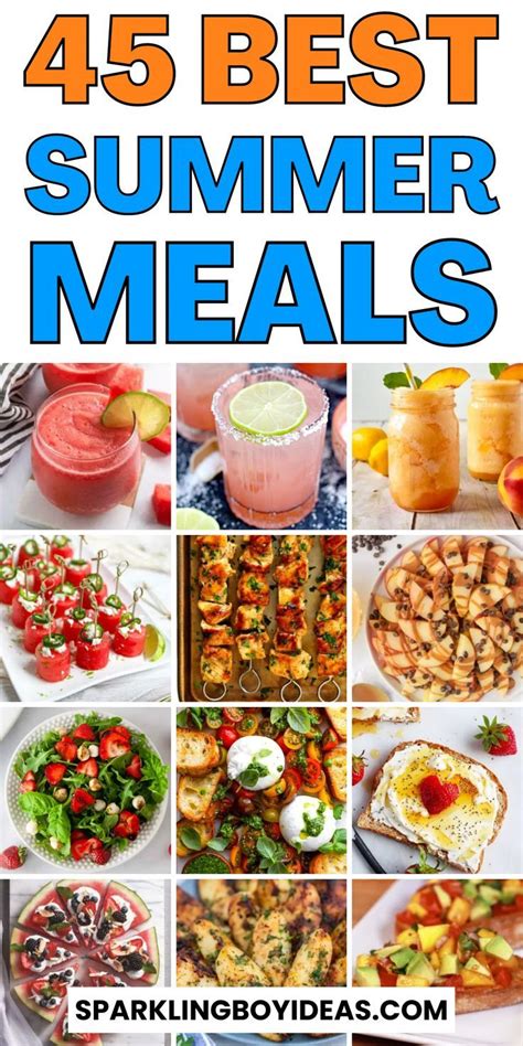 45 Easy Summer Meals For A Crowd Summer Recipes Dinner Summer Brunch Recipes Easy Summer Meals