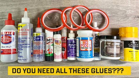 What Glues Do You Need Which Is The Best Glue A Comprehensive Glue Guide For Crafters Youtube