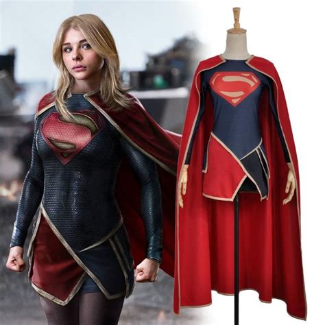 Supergirl Kara Zor El Dress Cape Lycra Spandex Cosplay Costume For