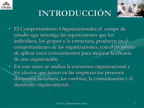 PPT Comportamiento Organizacional PowerPoint Presentation Free