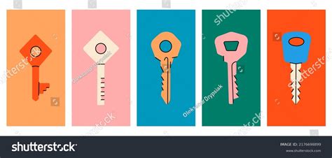 Set House Key Silhouette Different Posters Stock Vector (Royalty Free) 2176698899 | Shutterstock