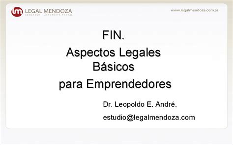 Aspectos Legales Bsicos Para Emprendedores Dr Leopoldo E