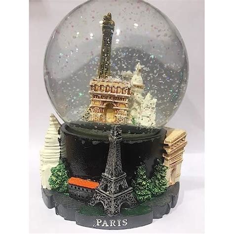 Grande Boule De Neige Paris Tour Eiffel Hauteur Cm Noir