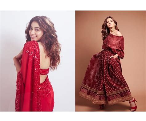 Chaitra Navratri 2022 Red Outfit Ideas Inspired By Bollywood Divas For