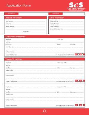 Scs Application Form Complete With Ease Airslate Signnow