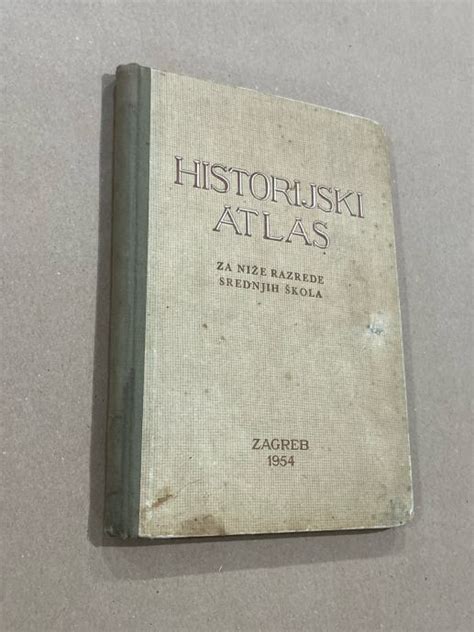 Stara knjiga - Historijski atlas - 1954.