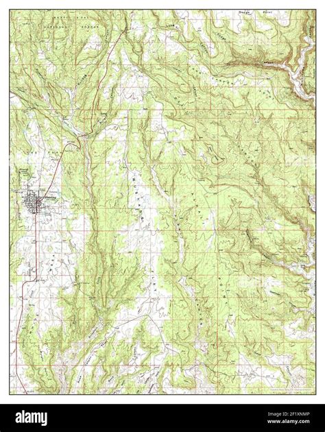 Blanding Utah Map 1957 162500 United States Of America By Timeless Maps Data Us