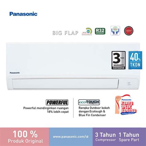 Panasonic AC Wall Mounted Split Standard Non Inverter 2 PK CS CU YN18WKJ