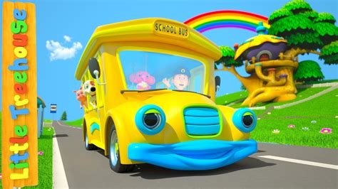 Wheels On The Bus Cartoons For Babies Nursery Rhymes For Kids By