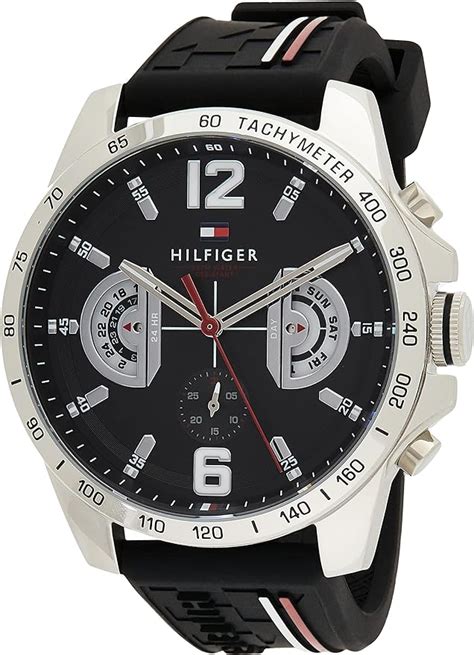 Tommy Hilfiger Unisex Multi Zifferblatt Quarz Uhr Mit Silikon Armband