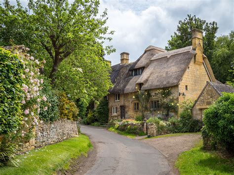 Cottages In Stanton Cotswolds England Countryside English