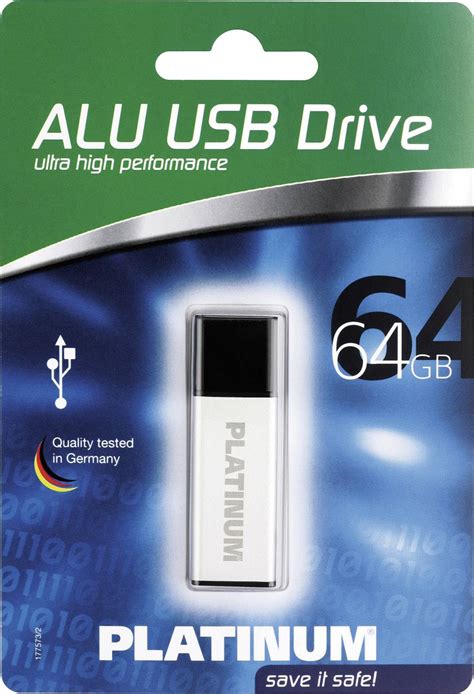 Platinum Alu Usb Stick Gb Usb Zilver Conrad Be