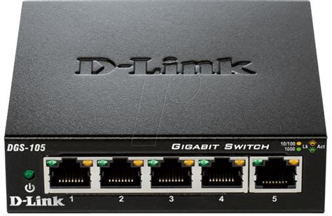 D LINK DGS 105 Switch 5 Port Gigabit Ethernet Bei Reichelt Elektronik