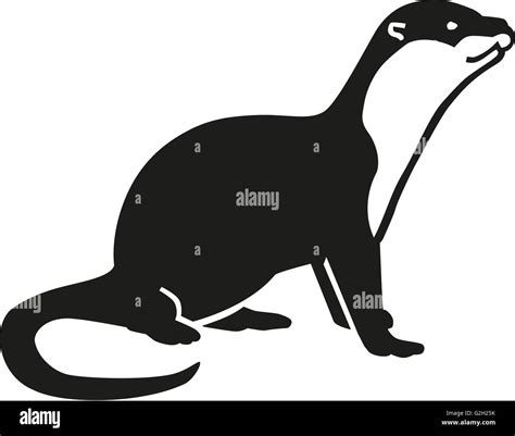 Otter Silhouette Cut Out Stock Images And Pictures Alamy