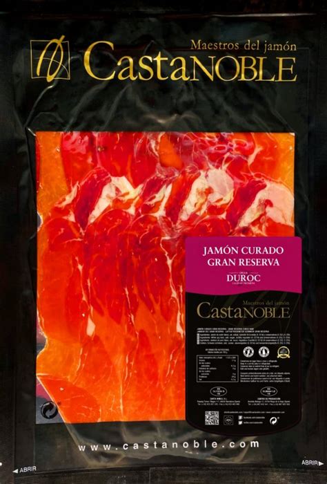 Jamón Curado Gran Reserva Cruce Duroc Loncheado Castanoble Maestros