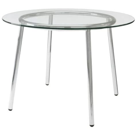 Ikea Table, glass, chrome plated 1624.288.3834 - Walmart.com