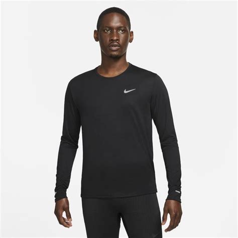 Camiseta Manga Longa Nike Dri Fit Miler Masculina Centauro