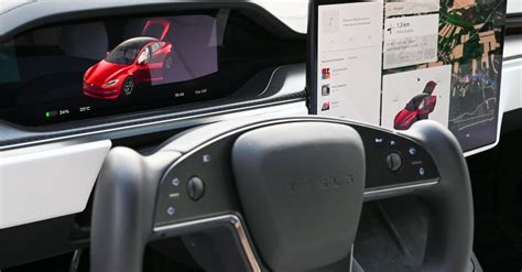 car interior  tesla  stock photo