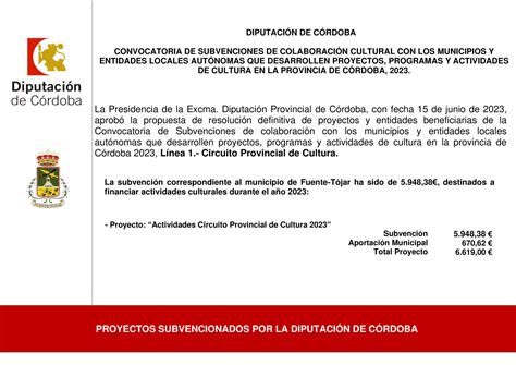 El Ayuntamiento recibe una subvención de 5 948 38 de la Delegación de