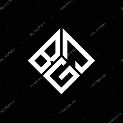 Diseño Del Logotipo De La Letra Bgj Sobre Fondo Negro Bgj Iniciales Creativas Letra Logo