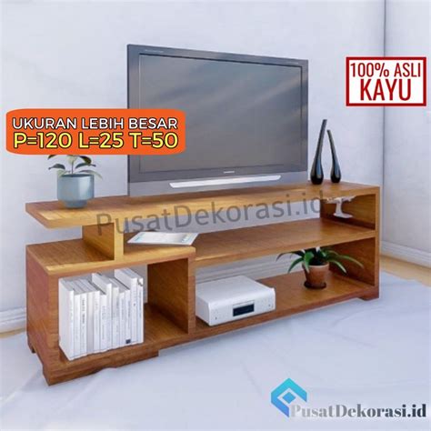 Jual Rak Tv Minimalis Meja Tv Kayu Modern Lemari Bupet Tv Susun Murah