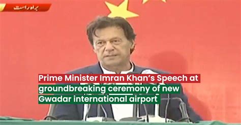 Prime Minister Of Pakistan Imran Khan Speech At Groundbreaking Ceremony