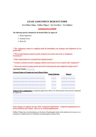 Sample Assignment Of Lease In Pdf Ms Word