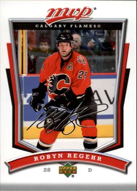 2007 08 UPPER DECK MVP Calgary Flames Carte De Hockey 115 Robyn Regehr