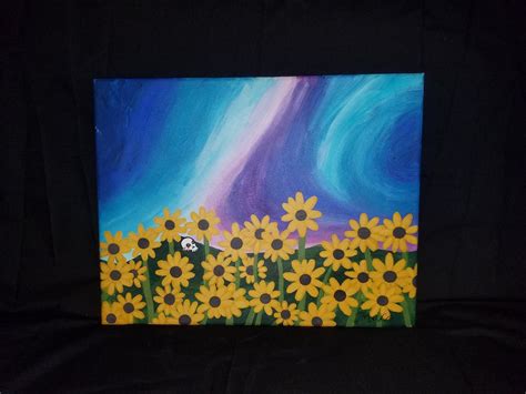 Sunflower Sunset Painting - Etsy