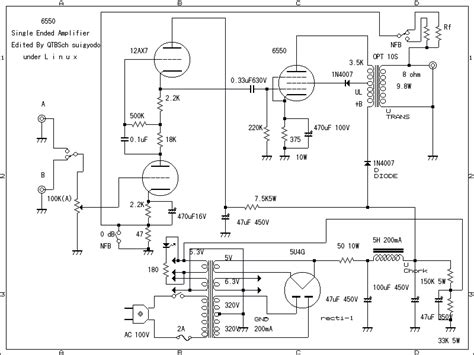 Kt88 Single Ended Amplifier Schematic