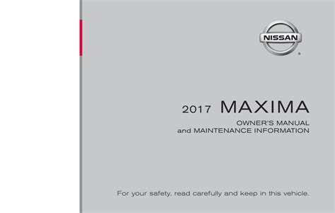 Nissan Maxima Owner Manual Manualzz