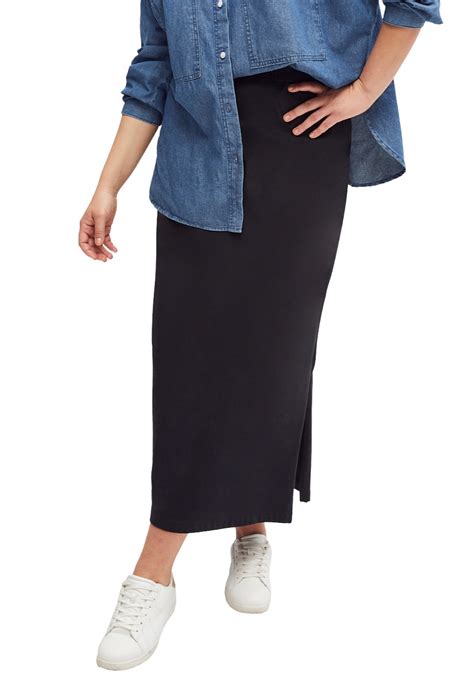 Ellos Womens Plus Size Knit Maxi Skirt Ebay